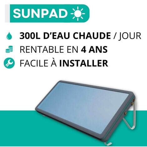 Capteur SUNPAD SOLAR chauffe eau solaire monobloc autonome.